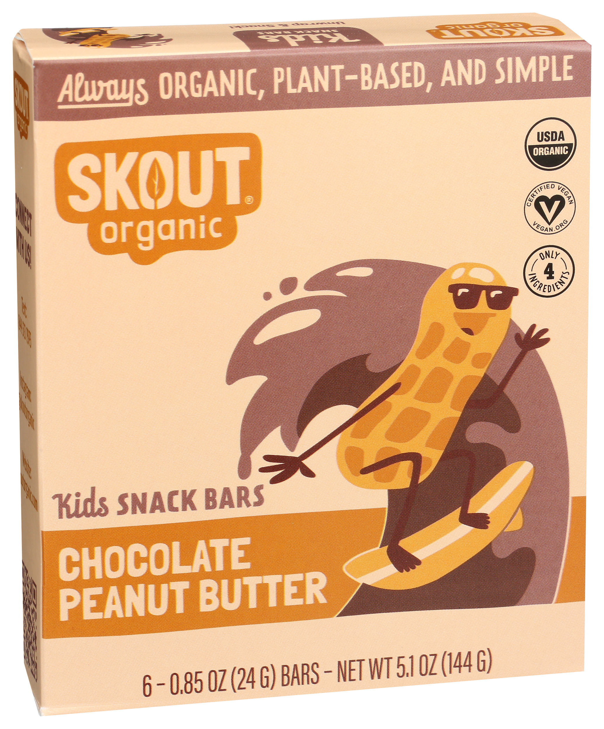 Chocolate Peanut Butter Kids Snack Bars