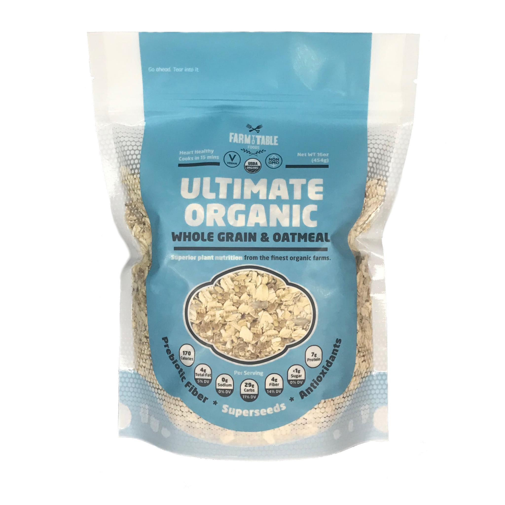 Ultimate Organic Oatmeal --16 retail bags