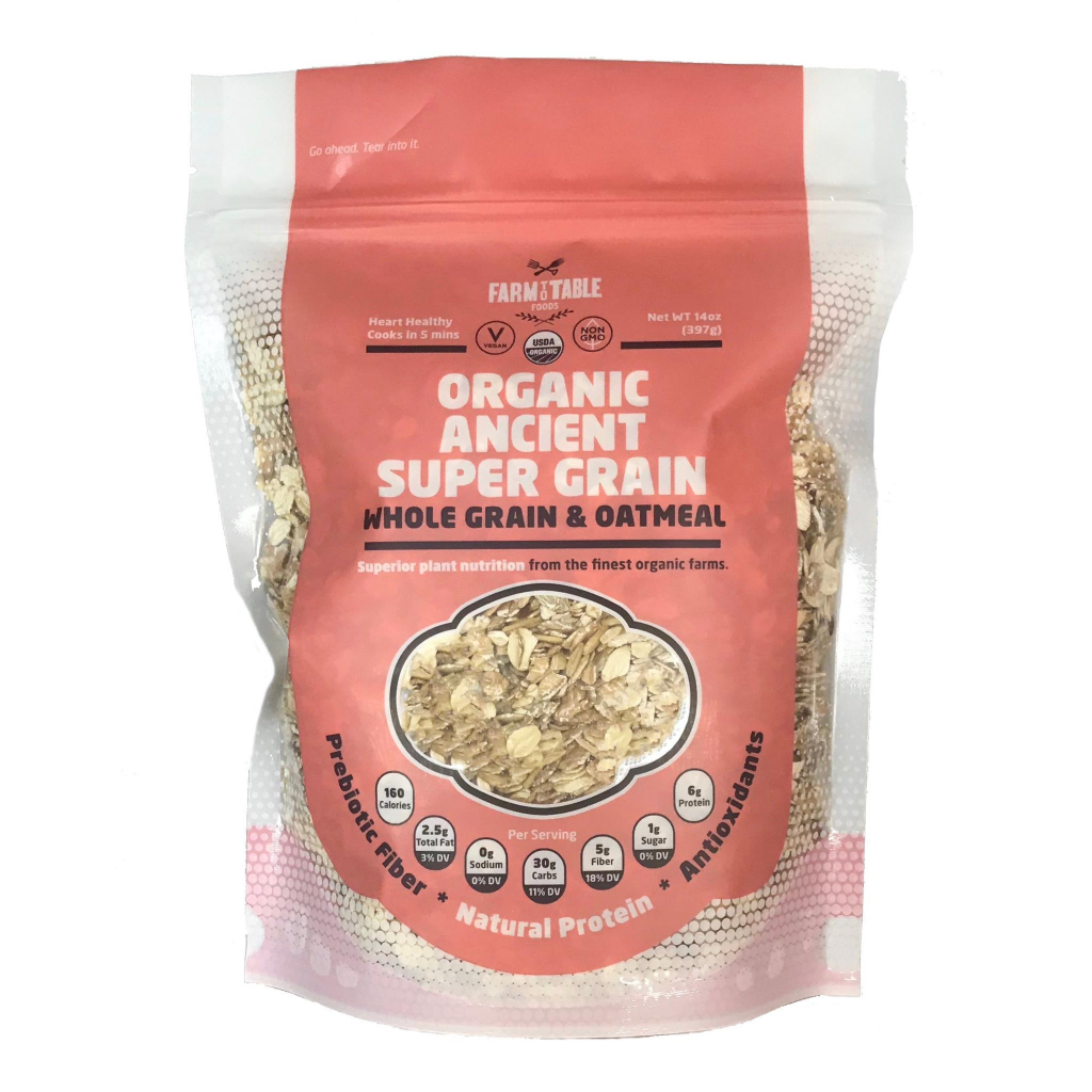 Organic Ancient Grain Oatmeal 14 retail bags