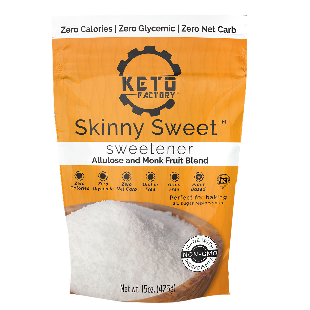 Skinny Sweetener Monk Fruit , Allulose Blend