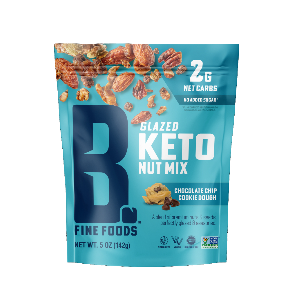 Chocolate Chip Cookie Dough Glazed Keto Nut Mix