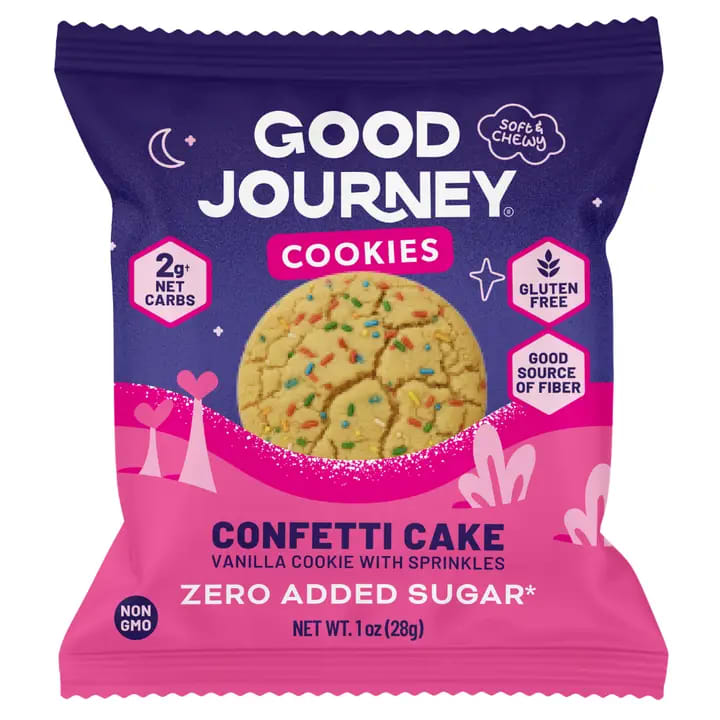 Low Carb, Keto, Gluten-free Cookies - Good Journey Cookies | Confetti Cake
