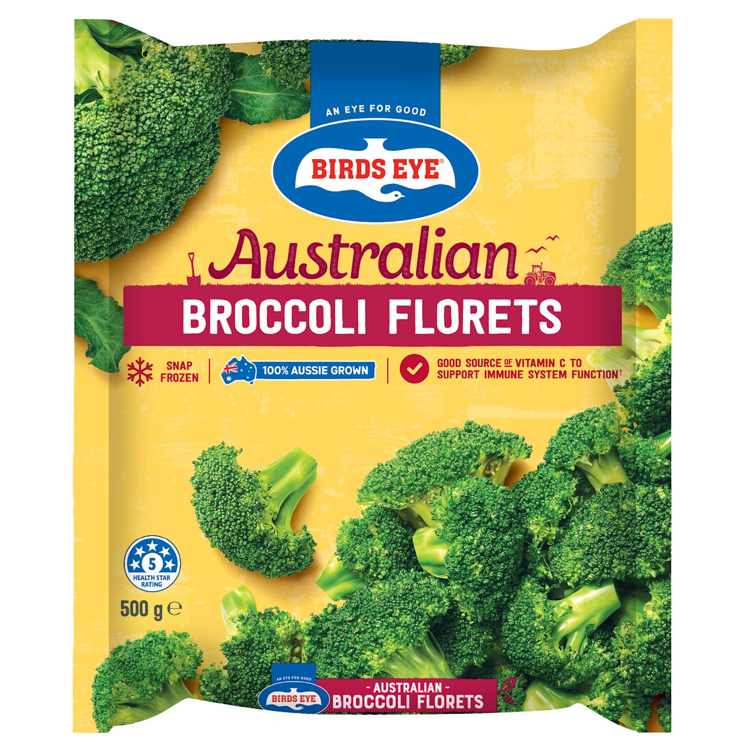 Birds Eye Field Fresh Frozen Australian Broccoli Florets