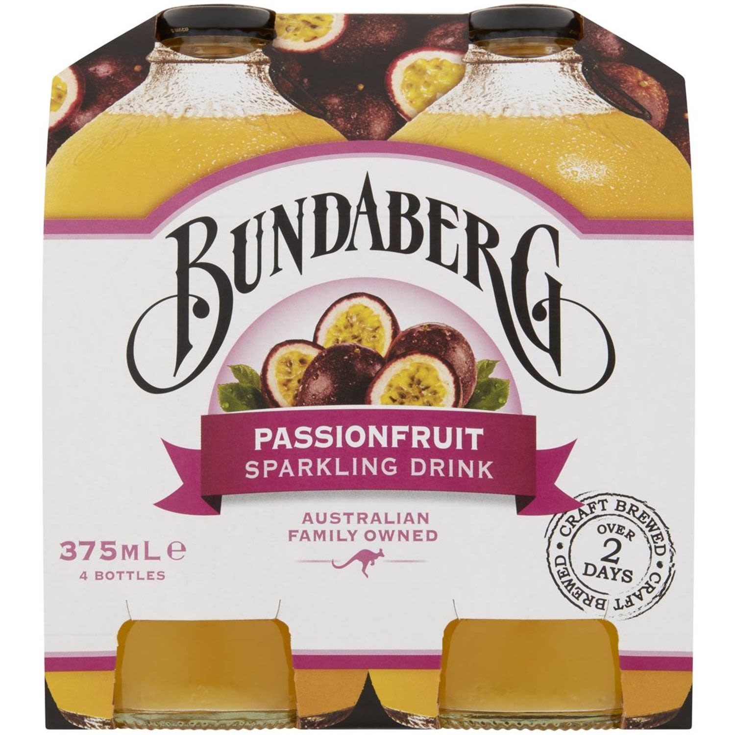 Bundaberg Sparkling Passionfruit Sparkling Drink