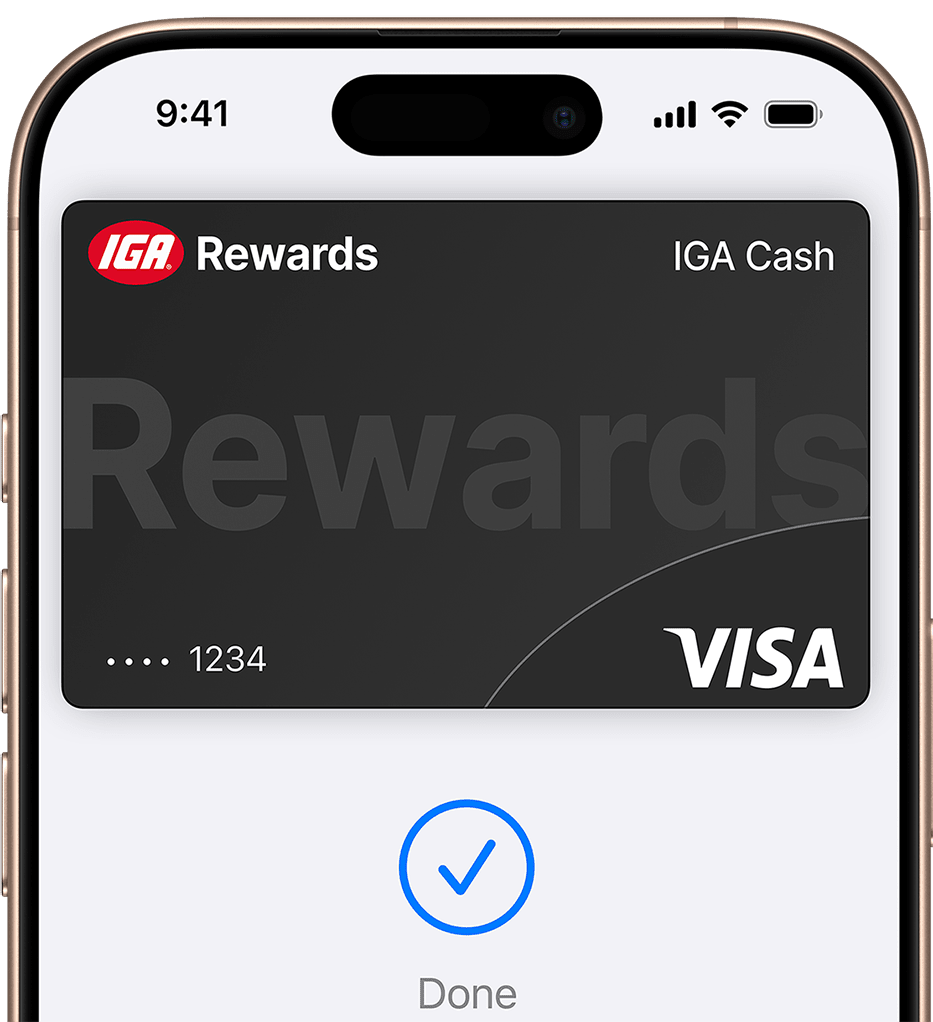 IGA Rewards App on iPhone