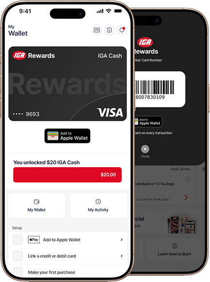 IGA Rewards App Wallet