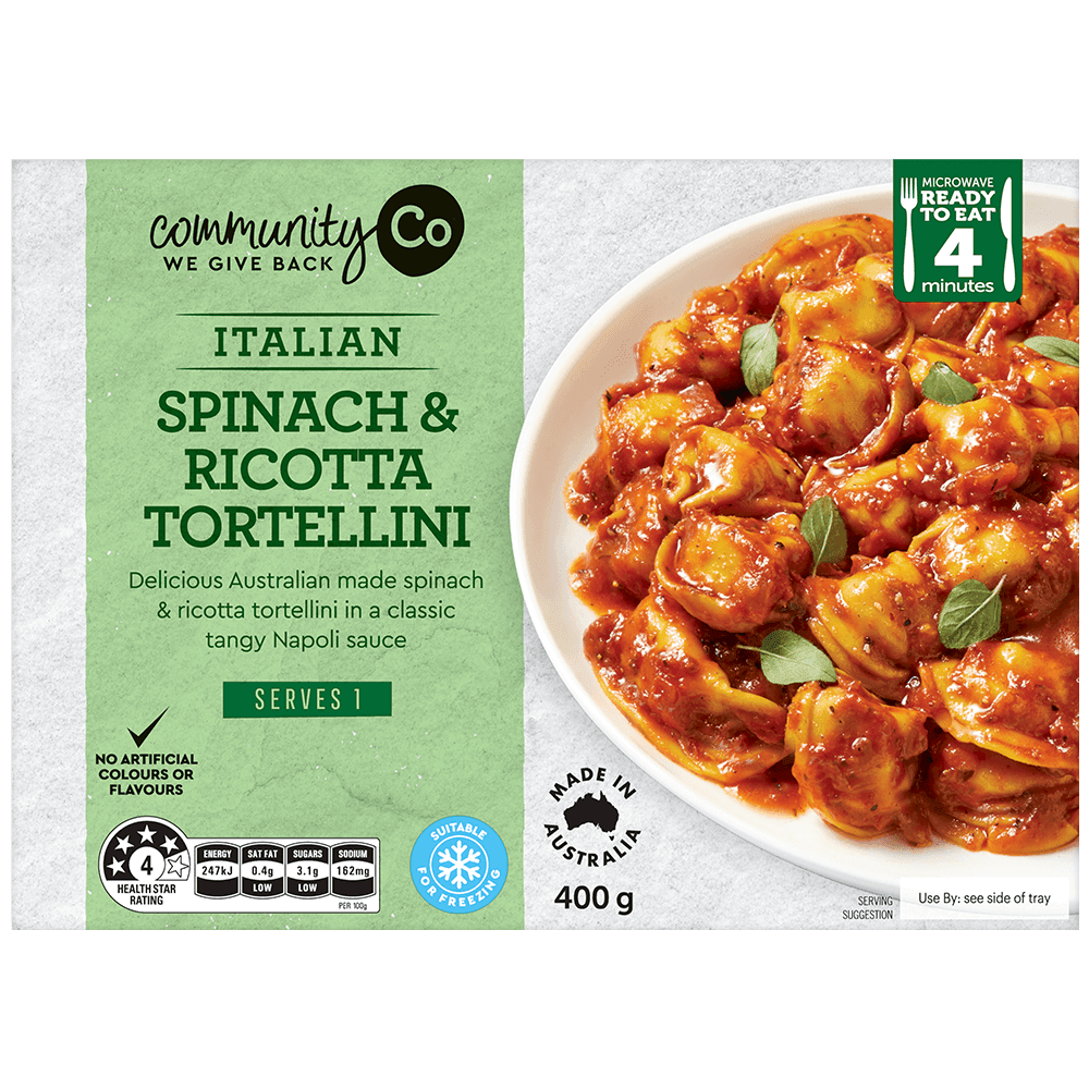 Community Co Spinach & Ricotta Tortellini 400g