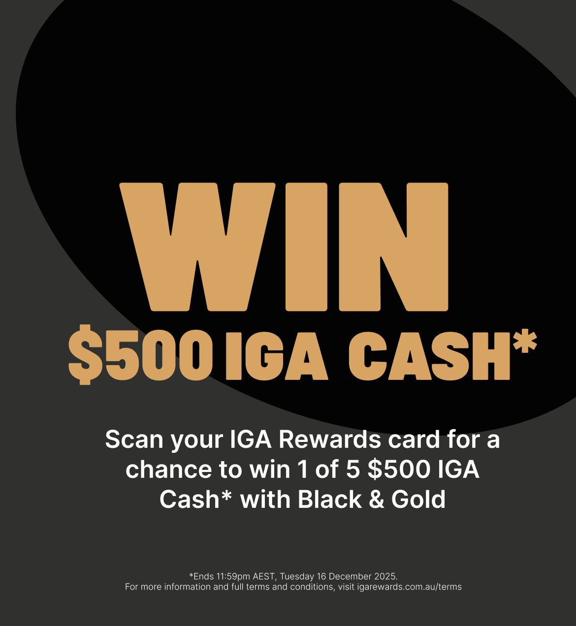 WIN $500 IGA Cash