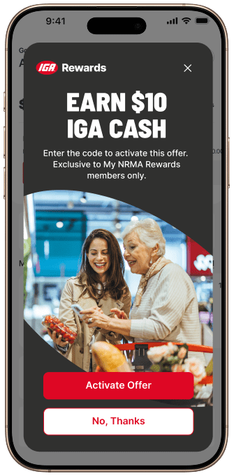 Earn 10 IGA Cash