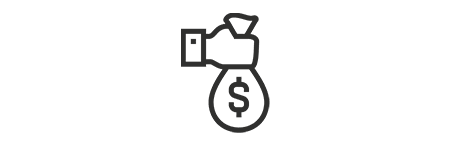 Hand Holding Moneybag Icon