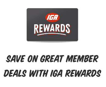 Save on great member deals with IGA Rewards
