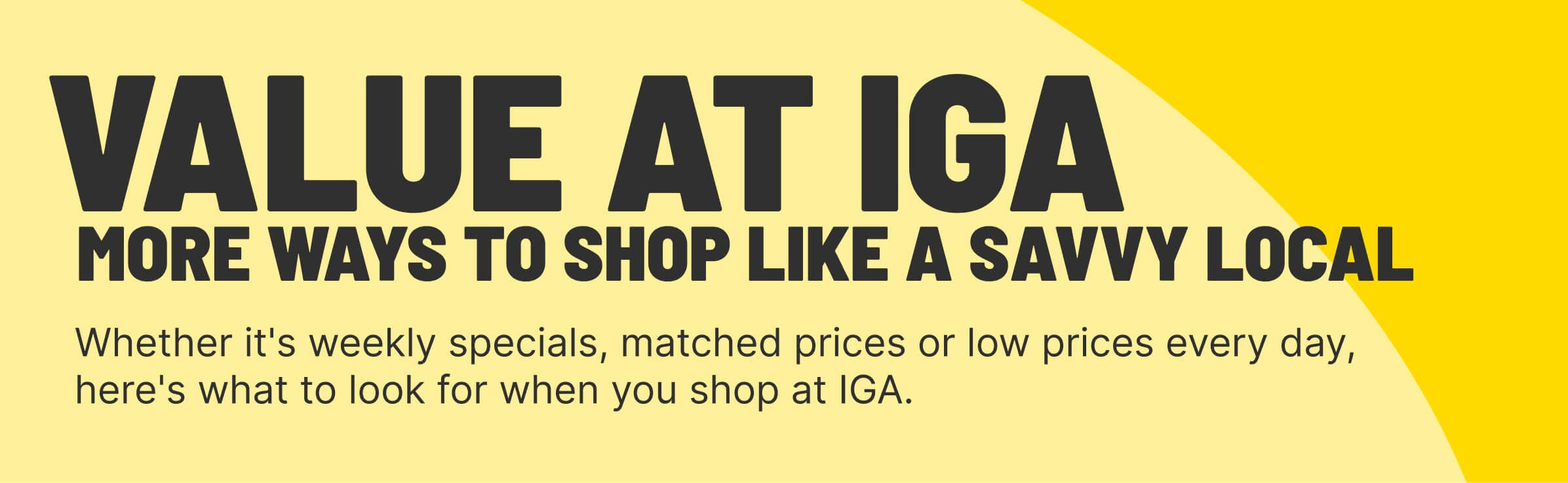 Value at IGA