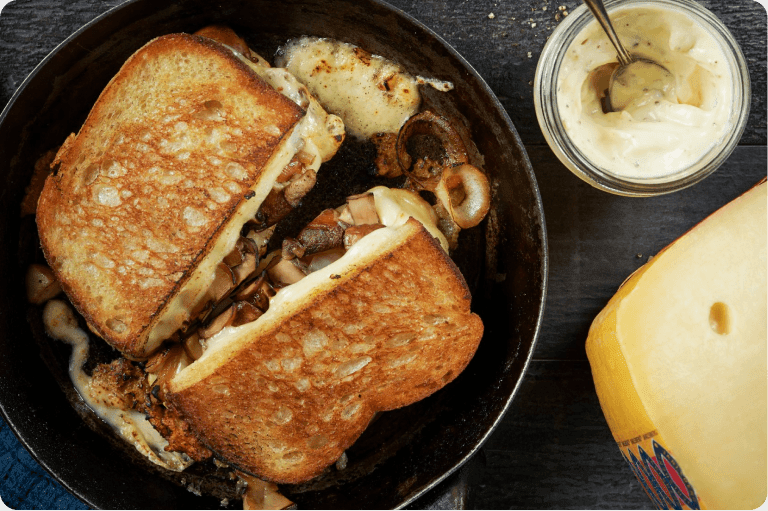 Cheesy Mushroom Munch Toastie