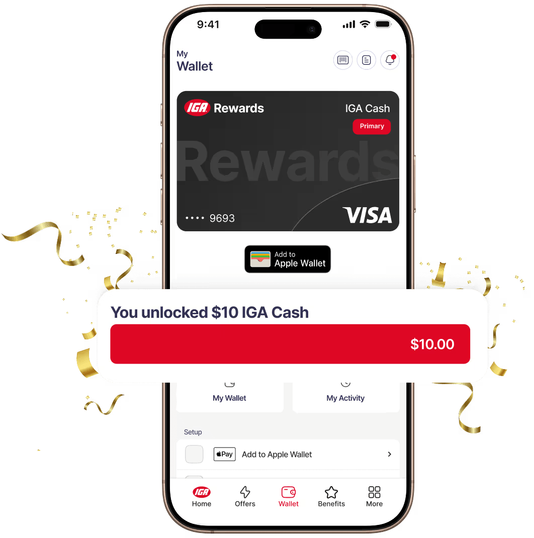 Unlock IGA Cash