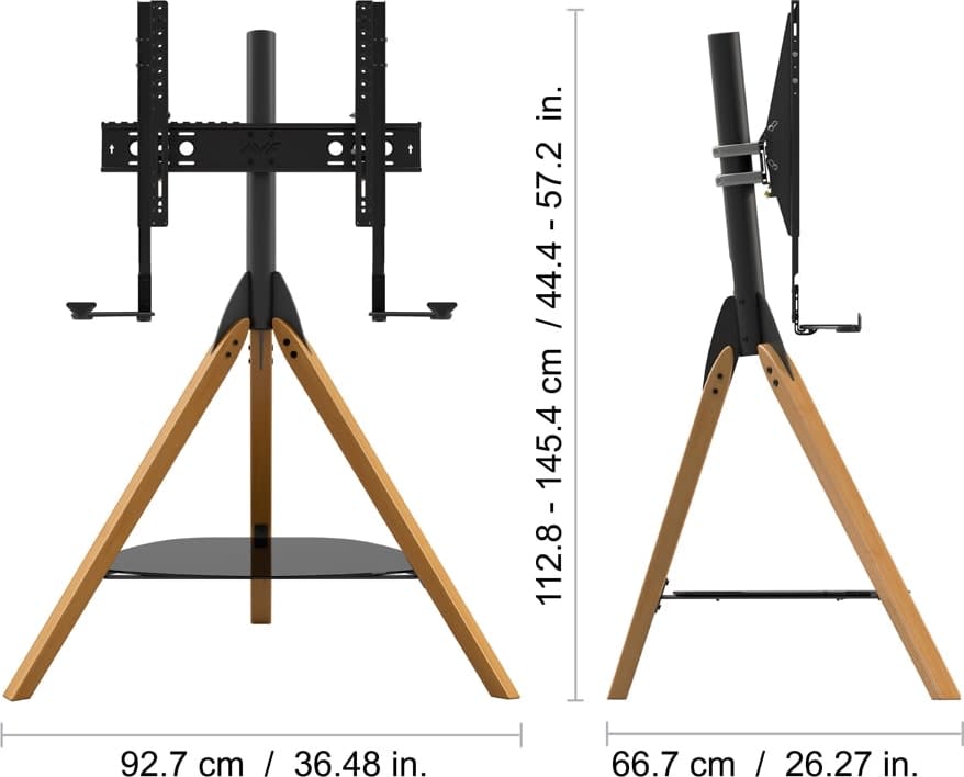 Avf Hoxton Sound Freestanding Tv + Soundbar Tripod - Light Wood (Fslk1001Hoxlwb) - Image 3
