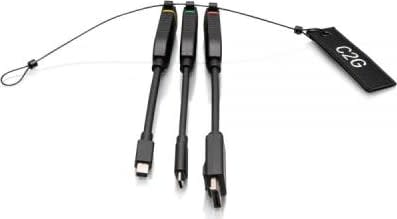 C2G - Tailed Hdmi Female To Colour Coded Usb C, Mini Dp And Dp Male Adaptor Dongle (C2G30028) 6 C2G - Tailed Hdmi Female To Colour Coded Usb C, Mini Dp And Dp Male Adaptor Dongle (C2G30028) - Image 6