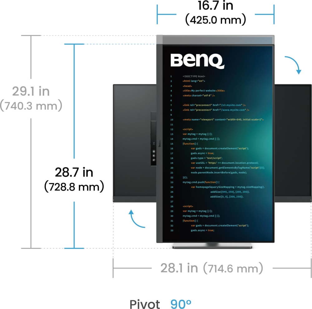 Benq Rd320U 32Inch 4K Programming Monitor - Image 3