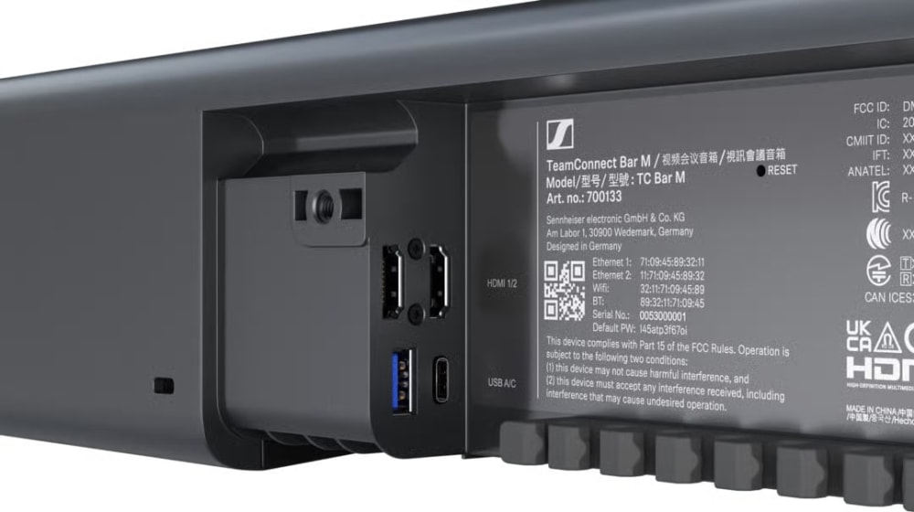 Sennheiser Team Connect Bar M (4K Camera, 6 Microphone &Amp; 4 Speakers) - Image 3
