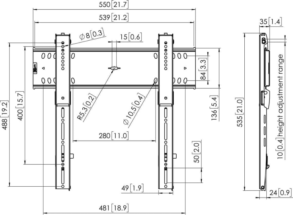 Vogels Pfw 6400 Display Wall Mount 2 Vogels Pfw 6400 Display Wall Mount - Image 2