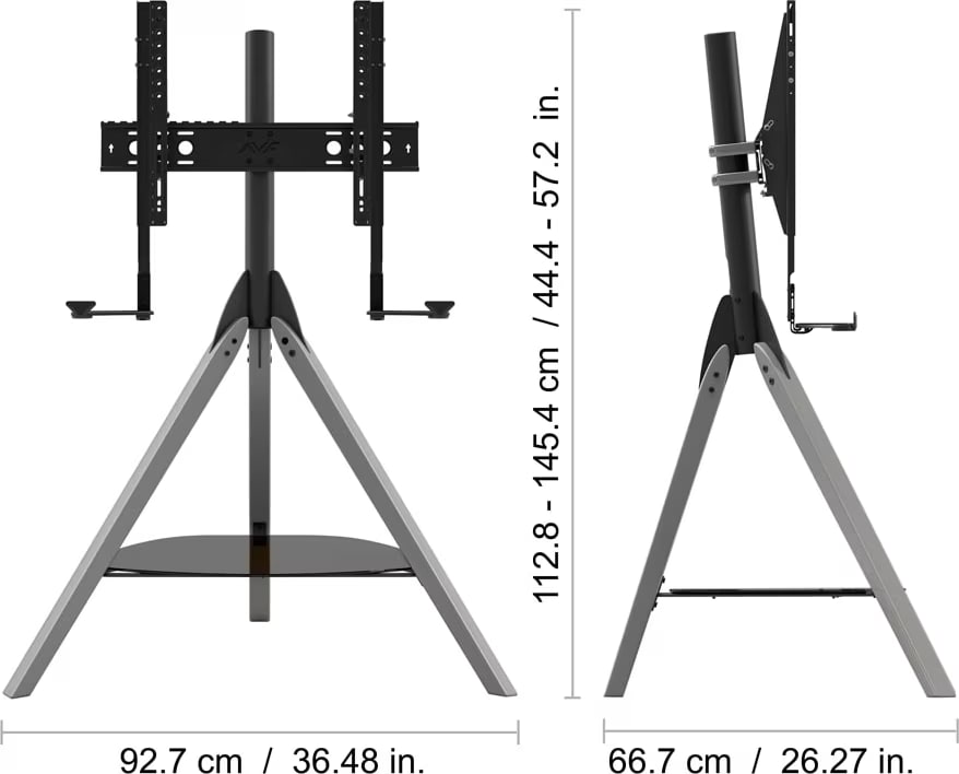 Avf Hoxton Sound Freestanding Tv + Soundbar Tripod - Grey (Fslk1001Hoxgb) 3 Avf Hoxton Sound Freestanding Tv + Soundbar Tripod - Grey (Fslk1001Hoxgb) - Image 3
