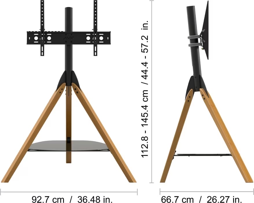 Avf Hoxton Freestanding Tv Tripod - Light Wood (Fsl1000Hoxlwb) - Image 3