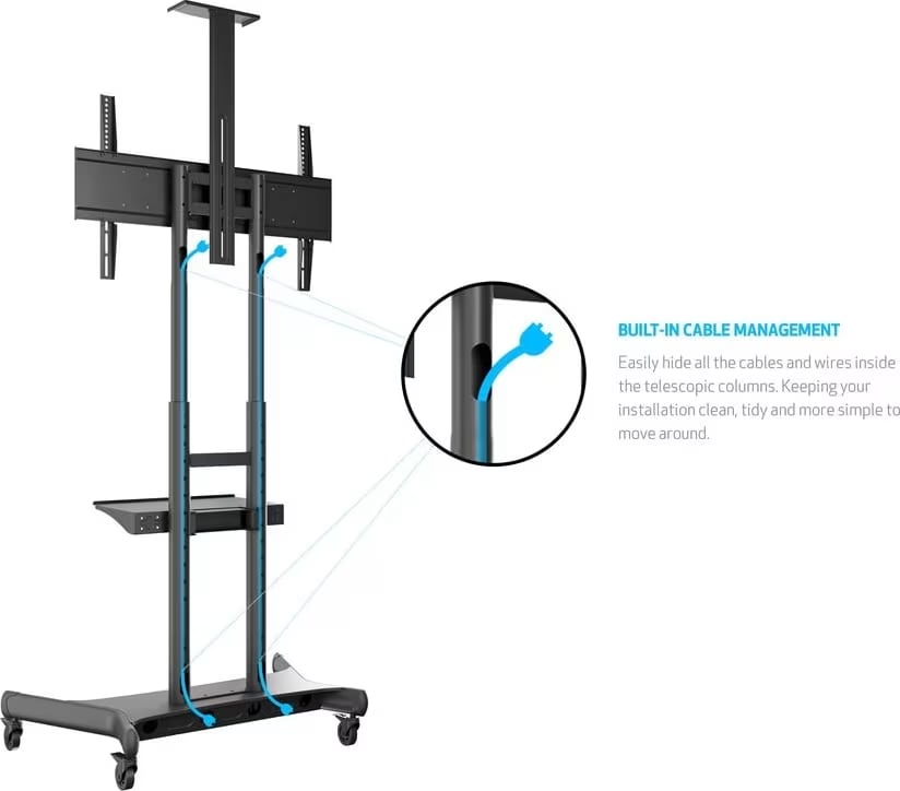 Multibrackets M Public Floorstand Basic 180 Incl Shelf &Amp; Camera Holder (Mb4627) - Image 4