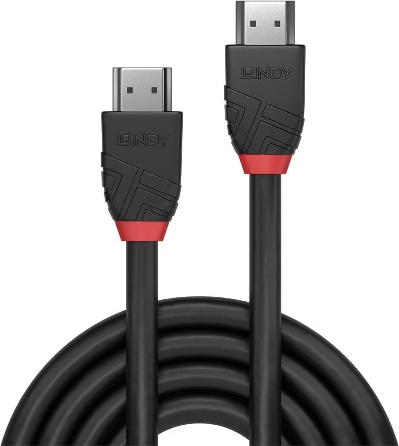 Lindy - 5M 8K60Hz Hdmi Cable, Black Line (36774) 2 Lindy - 5M 8K60Hz Hdmi Cable, Black Line (36774) - Image 2