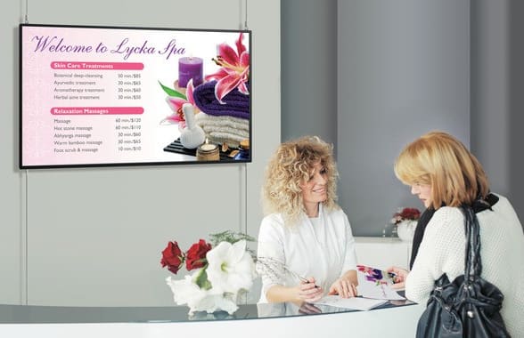 Reception Area Displays