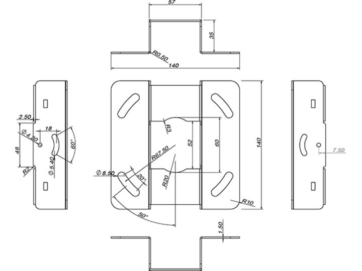 Multibrackets M Universal Projector Ceiling Mount 300-480 With Finetune (Mb3149) 4 Multibrackets M Universal Projector Ceiling Mount 300-480 With Finetune (Mb3149) - Image 4