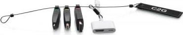 C2G - Hdmi Female To Colour Coded Usb C, Mini Dp, Dp Male, Apple Lightning Dongle (C2G29886) 1 C2G - Hdmi Female To Colour Coded Usb C, Mini Dp, Dp Male, Apple Lightning Dongle (C2G29886)
