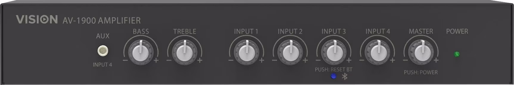Vision - 2 X 50W Mixer Amplifier 4 Inputs (Av-1900 - 5557274) 1 Vision - 2 X 50W Mixer Amplifier 4 Inputs (Av-1900 - 5557274)
