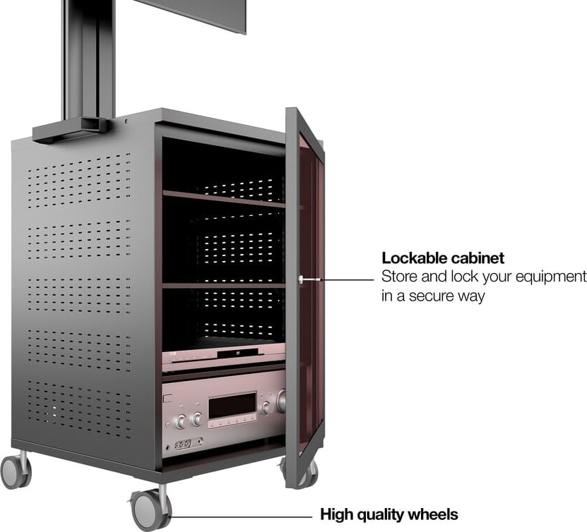Multibrackets M Public Display Stand 180 Single Mediabox4 Black (Mb7761) 4 Multibrackets M Public Display Stand 180 Single Mediabox4 Black (Mb7761) - Image 4