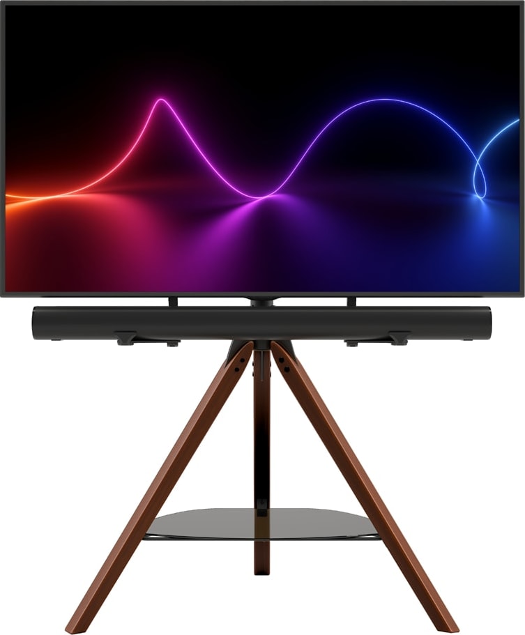 Avf Hoxton Sound Freestanding Tv + Soundbar Tripod - Dark Wood (Fslk1001Hoxdwb) - Image 6