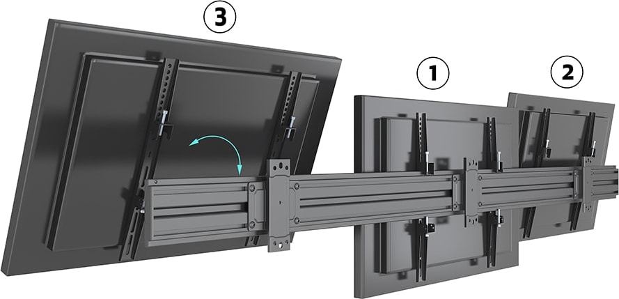 Multibrackets M Wallmount Pro Mbw3U Fixed Black (Mb4016) 4 Multibrackets M Wallmount Pro Mbw3U Fixed Black (Mb4016) - Image 4