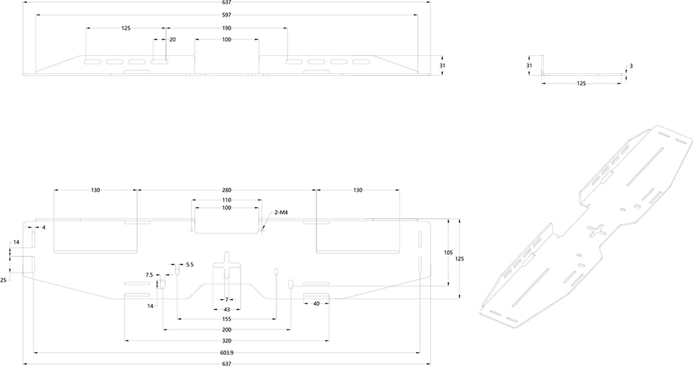 Multibrackets M Universal Sound &Amp; Videobar Mount Wall White (Mb4998) 5 Multibrackets M Universal Sound &Amp; Videobar Mount Wall White (Mb4998) - Image 5