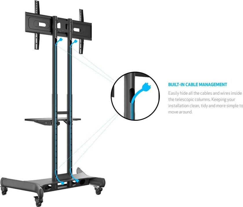 Multibrackets M Public Floorstand Basic 150 Incl Shelf &Amp; Camera Holder (Mb2319) 4 Multibrackets M Public Floorstand Basic 150 Incl Shelf &Amp; Camera Holder (Mb2319) - Image 4
