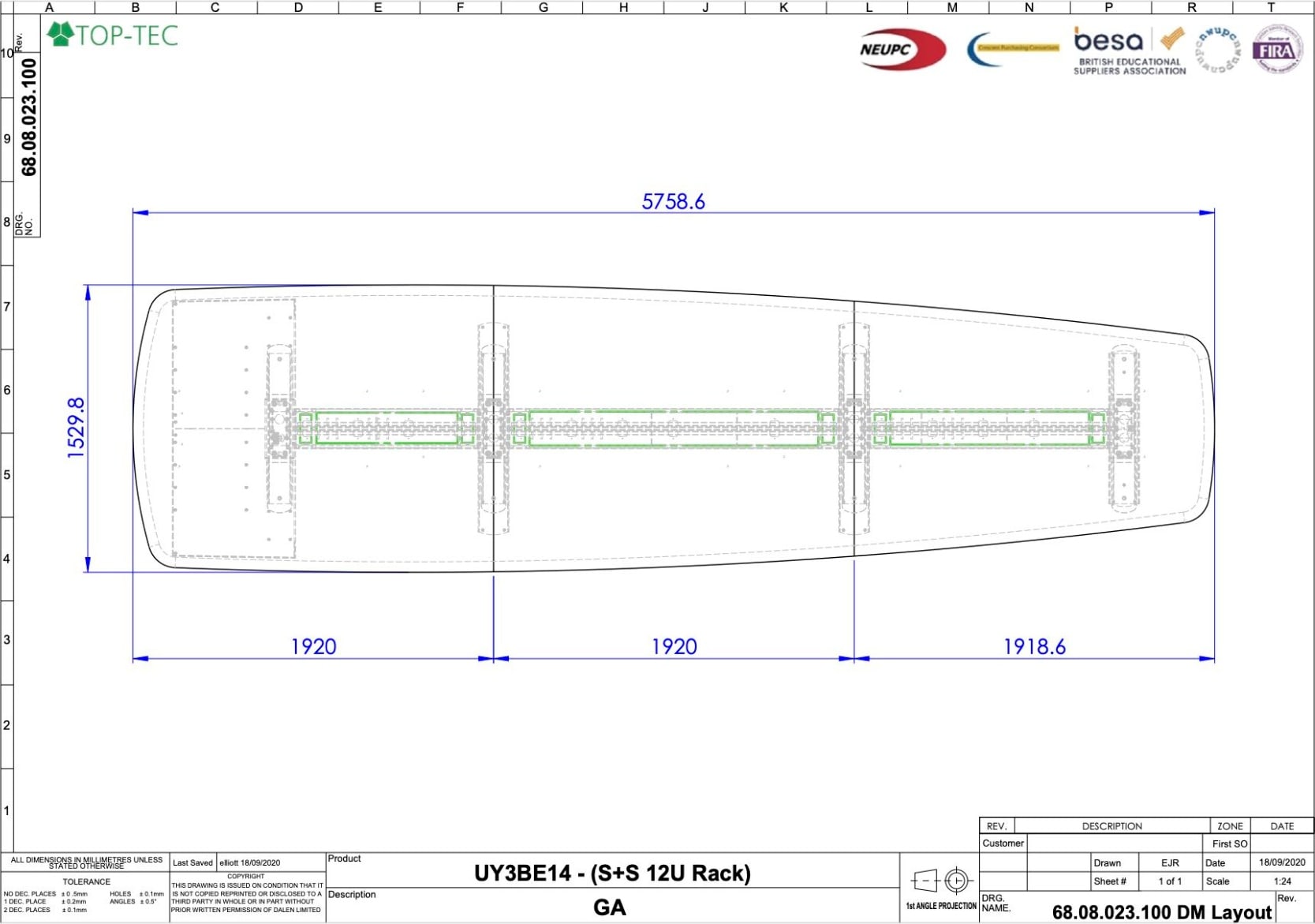 Dalen - Large Meeting Room Furniture Solution 14 Person (Projection Based) - Image 5