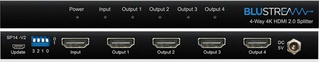 Blustream 4-Way 4K Hdmi 2.0 Splitter With Edid Management (Sp14-V2) 1 Blustream 4-Way 4K Hdmi 2.0 Splitter With Edid Management (Sp14-V2)