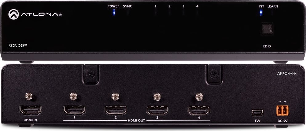 Atlona 4K Hdr Four-Output Hdmi Distribution Amplifier (At-Ron-444)