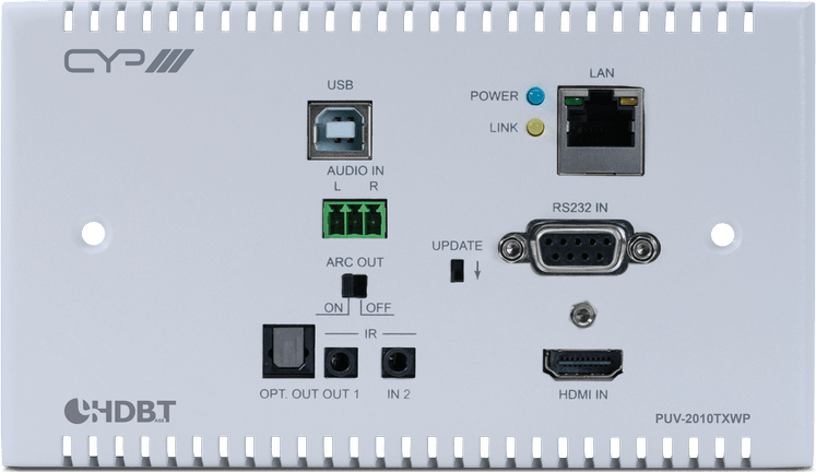 Cyp - Puv-2010Txwp 100M Hdbaset 2.0 Wall Plate Transmitter 3 Cyp - Puv-2010Txwp 100M Hdbaset 2.0 Wall Plate Transmitter - Image 3