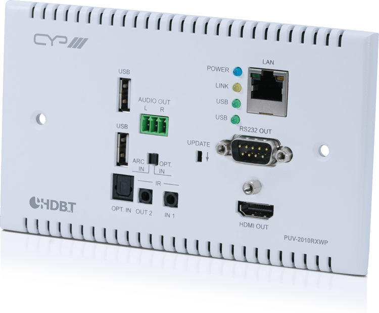Cyp - Puv-2010Rxwp 100M Hdbaset 2.0 Wall Plate Receiver 3 Cyp - Puv-2010Rxwp 100M Hdbaset 2.0 Wall Plate Receiver - Image 3