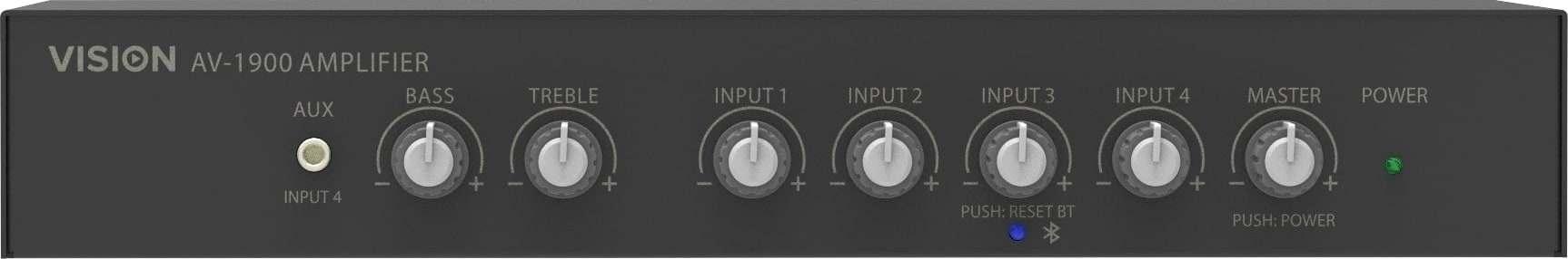 Vision - 2 X 50W Mixer Amplifier 4 Inputs (Av-1900 - 5557274)