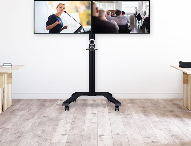 Btech - Universal Twin Screen Vc Trolley (Bt8514) 2 Btech - Universal Twin Screen Vc Trolley (Bt8514) - Image 2