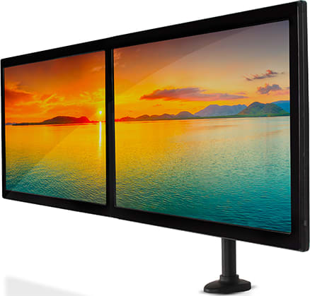 Btech - Twin Screen Desk Mount With Tilt &Amp; Swivel (Bt7374) 5 Btech - Twin Screen Desk Mount With Tilt &Amp; Swivel (Bt7374) - Image 5