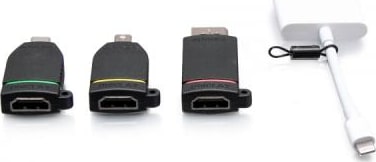 C2G - Hdmi Female To Colour Coded Usb C, Mini Dp, Dp Male, Apple Lightning Dongle (C2G29886) 6 C2G - Hdmi Female To Colour Coded Usb C, Mini Dp, Dp Male, Apple Lightning Dongle (C2G29886) - Image 6