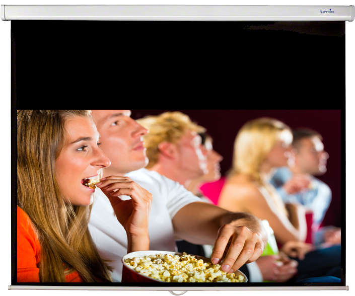 Sapphire Manual Slow Retraction Screen - 270 X 152Cm (16:9) - (Sws270Wsf-Asr2) 1 Sapphire Manual Slow Retraction Screen - 270 X 152Cm (16:9) - (Sws270Wsf-Asr2)