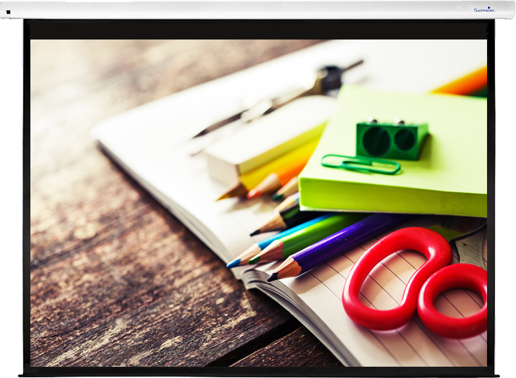 Sapphire Electric Screen (4:3) With Remote (Ir Or Radio) (4:3) 203 X 152.4Cm - (Sews200Rbv-Atr) 1 Sapphire Electric Screen (4:3) With Remote (Ir Or Radio) (4:3) 203 X 152.4Cm - (Sews200Rbv-Atr)