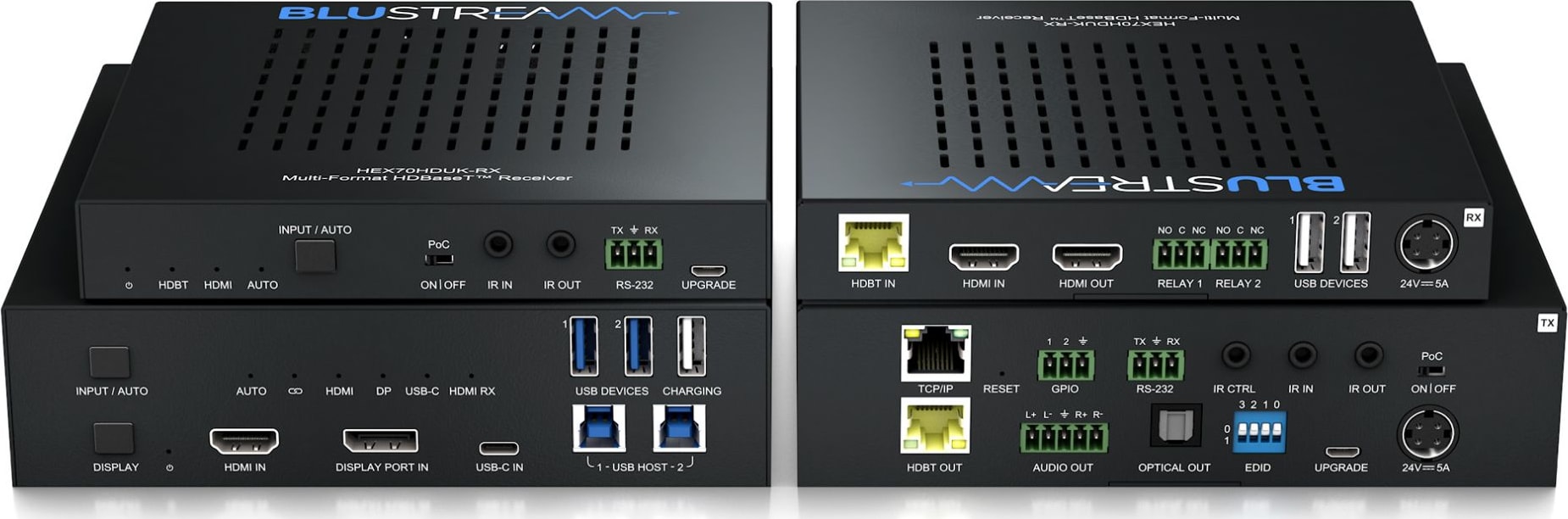 Blustream - Multi Format Hdbaset Csc Extender Set (Hex70Hduk-Kit) 1 Blustream - Multi Format Hdbaset Csc Extender Set (Hex70Hduk-Kit)
