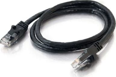 C2G - 0.5M Black Cat6 Utp Snagless Rj45 Patch Cable (C2G83405) - Image 2