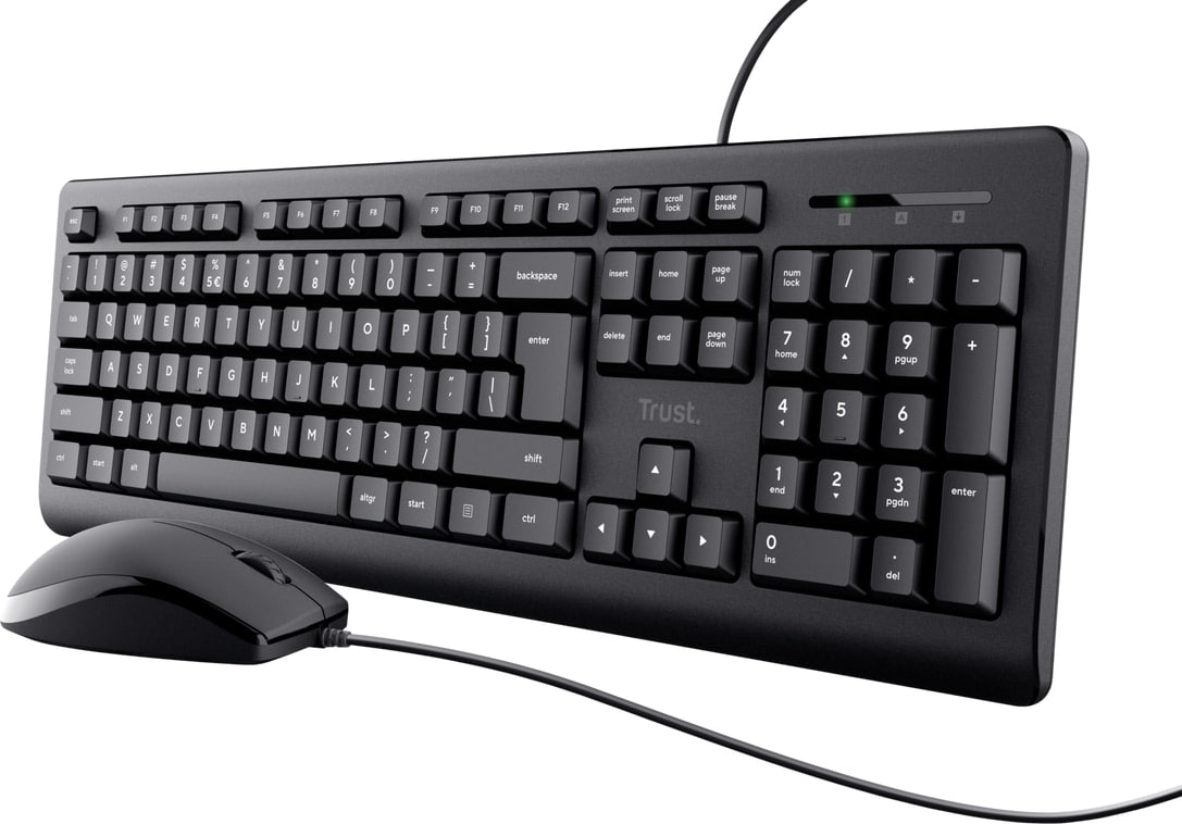 Trust - Tkm-250 Wired Keyboard And Mouse Set (23979)